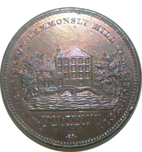 Token for Leomansley Mill taken from Lichfield District Council flickr stream. 