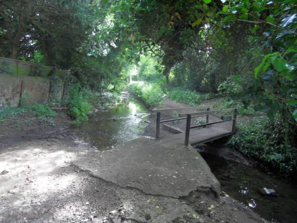 Bridge crossing brook Longdon