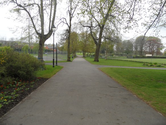 I think the bandstand was round abouts here
