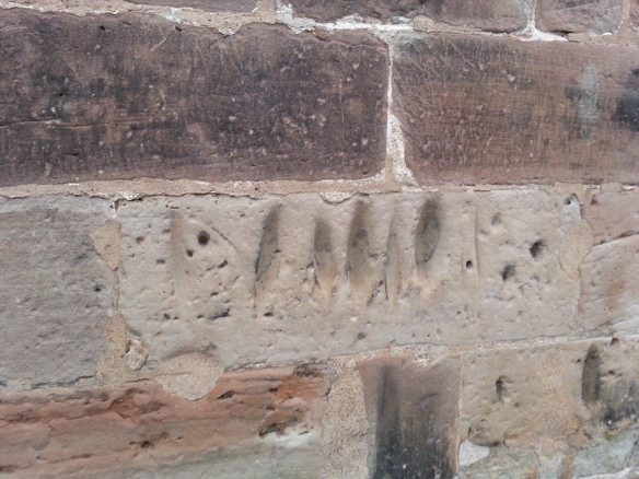 Arrow grooves, Gnosall Church