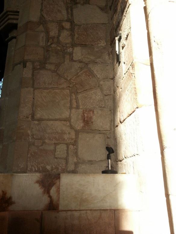 Possible Saxon stonework, Gnosall