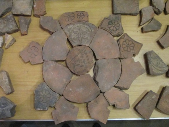 Pizza tiles original pattern