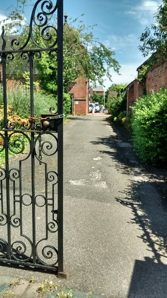 The driveway passing the LD Council Offices follows the line of the town ditch, and there's a plaque there telling you that. 