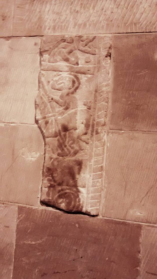 Eccleshall anglo saxon carving