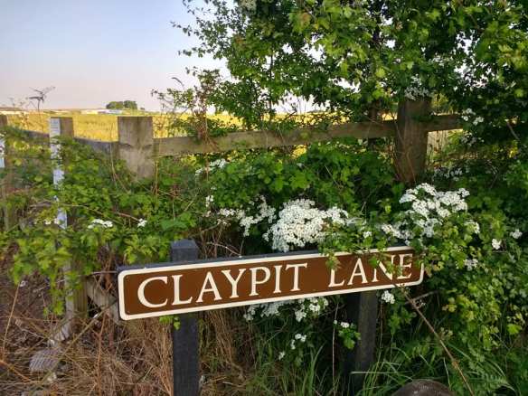 Claypit Lane sign